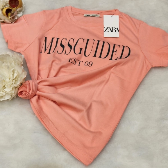 Zara Tops - Womens tees (peach pink)